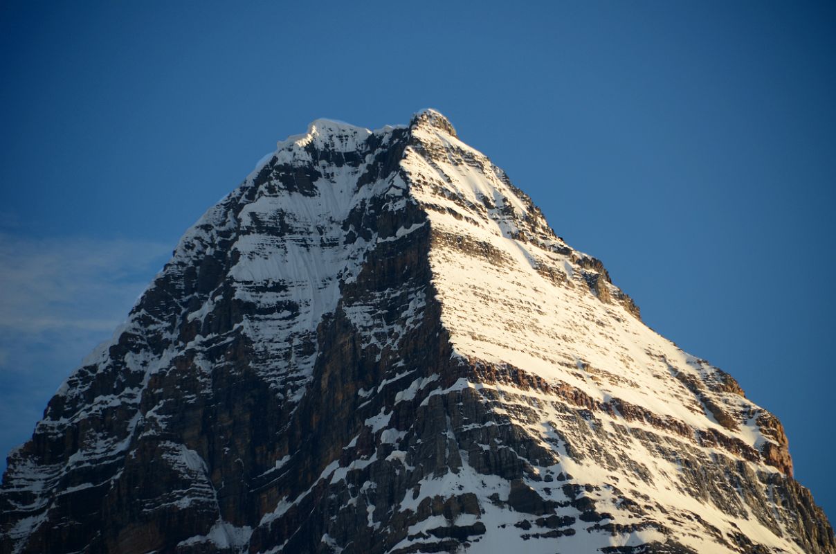 20 Mount Assiniboine Summit Close Up At Sunset From Lake Magog